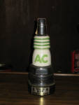 AC Sparkplug Beam Bottle, has original seal, by Regal China 1977, $89. New old stock.  