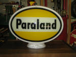 Paraland oval gas globe, [affiliate of Phillips Petroleum, Bartlesville, OK], on original capco body, new old stock condition, $795. 