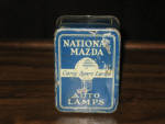 National Mazda Auto Lamps container, empty, $49.