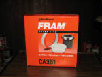 FRAM Extra Life Air Filter CA351, N.O.S.. [SOLD] 