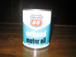 Phillips 66 outboard motor oil, c.1961, half pint. [SOLD] 