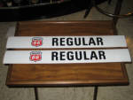 Phillips 66 Regular pair of gas pump decals, originals from the 1960s, price for the pair. [SOLD] 