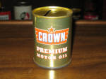 CROWN Premium Motor Oil bank, scarce, $75.  