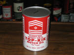 QT bank TOP-KIK Motor Oil, $53.  