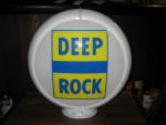 Deep Rock gas globe, [affiliate of Kerr-McGee Oil Industries, Oklahoma City, OK], from 1950s, on original capco body, like N.O.S., $565. 