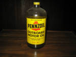 Pennzoil Outboard Motor Oil 1/3 full.  [SOLD]  