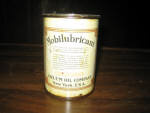 Mobilubricant, Vacuum Oil Company, 1 pound, 1/2 full, scarce, $92.