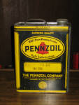 Pennzoil 1 gallon can, empty, vintage 1920s-1930s, very good condition. [SOLD] 