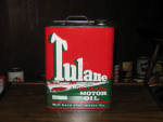 Tulane Motor Oil 2 gallon can, overall very good condition, rare. [SOLD] 
