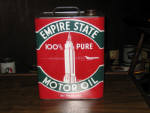 Empire State Motor Oil 2 gallon can, very good condition. [SOLD] 