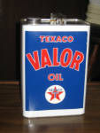 Texaco Valor 1 gallon tin can, $125. 