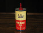 Atlantic Household Oil, newer logo, blue background, 4 oz., FULL, $45.