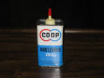 Conoco Household Oil, green checked background, 4 oz., FULL, $44.