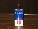 Gulf Penetrating Oil, lead top oval, one quarter FULL, $71.