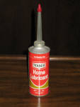 Texaco Home Lubricant, round, 4 oz., plastic spout, FULL, $38.