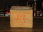 Gulf lighter fluid EMPTY shipping box, original, c.1960s, $23.  