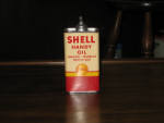 Shell Handy Oil tin with lead top, vintage, $65. 