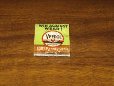 Veedol matchbook, some light paper wear. [SOLD]  