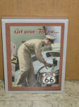 Get your Fill on...Route 66, 5x7 in metal frame, $20.