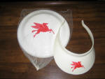 Mobil Pegasus frisbee and visor set, $22.