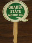 Quaker State paper fan, $8.