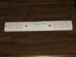 Standard Red Crown metal ruler, $28.