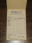 Weaver Oil Co. White Rose Receipt Book, N.O.S., $40.  