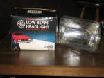 General Electric low beam headlight in original box, early 70s--VINTAGE, $32. 