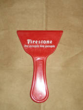 Firestone the people tire people ice scraper, $5.