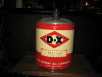 D-X 5 gallon drum.  [SOLD]  