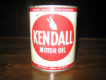 Kendall Motor Oil, 1 pint, FULL. [SOLD] 