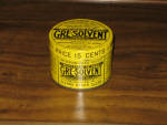 Gre-Solvent can, 1920s, $35.  