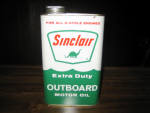 Sinclair Extra Duty Outboard Oil, 1 quart, c.1962. [SOLD] 