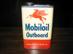 Mobiloil Outboard Motor Oil, Socony-Vacuum Oil Company, 1 quart, $65.