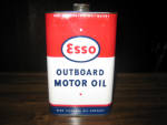 Esso Outboard Motor Oil, 1 quart, $60.