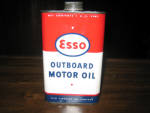 ESSO Outboard Motor Oil, 1 pint, c. 1955, $47.