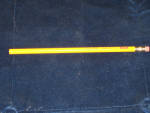 Shell yellow wood pencil, $3.  