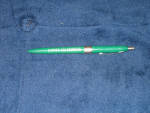Cities Service green ballpoint pen, 1950s-1960s, $14.  