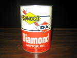 Sunoco DX Diamond Motor Oil, composite, excellent cond., full. [SOLD] 
