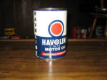 Havoline Motor Oil qt. can, $130. 