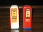 Atlantic Regular and Premium Salt & Pepper Shakers, some decal flaking, $149. 