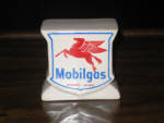 Mobilgas combination Salt & Pepper Shaker, small chips on upper left and upper right. [SOLD] 