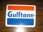 Good Gulf logo original porcelain pump plate, 8.5 inches x 11.25 inches, $350. 