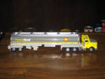 Formula Shell plastic tanker truck, 14.5 inches long, $42.  