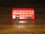 Esso Matchbox Double Decker Bus, England, 1960s, 3 inches long, $32.  